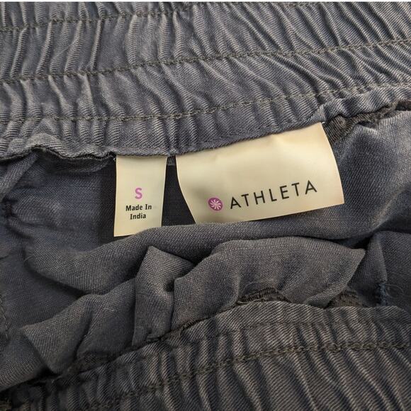 Athleta Asphalt Gray Ruffled Active Cargo Tennis Skirt Small - Picture 5 of 5